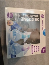 Amplim Manual Breast Pump, Gen 3 Food Grade Silicone Milk Collector For