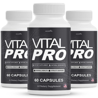 (3 Pack) Vital Pro Advanced Male Health Support Supplement VitalPro Capsules