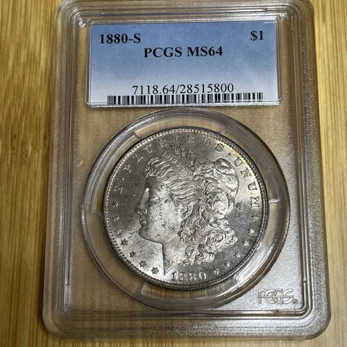 1880-S Morgan Silver Dollar PCGS MS64 S$1 San Francisco Mint