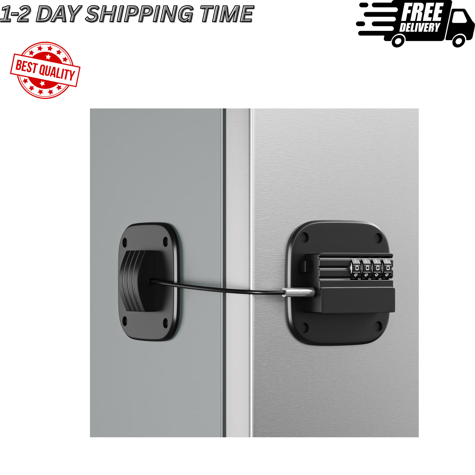 Lock With Combination, No Key Required, Upgrade Refrigerator
