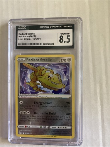 CGC 8.5 Radiant Steelix 124/196 Swsh11: Lost Origin Holo