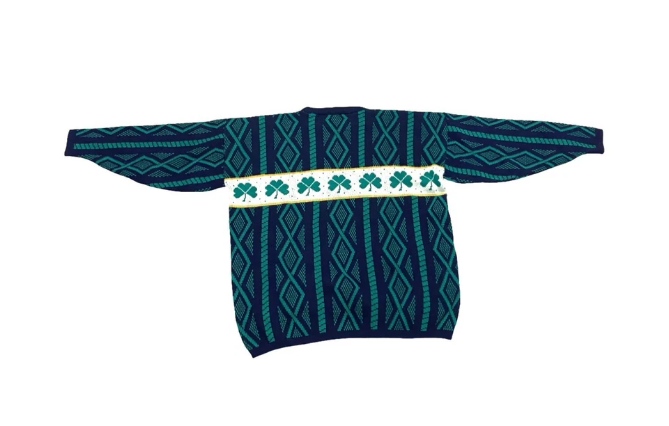 Suéter Trébol Isla Esmeralda Para Hombre Hecho en Irlanda, Talla Grande Foto 2 de 3