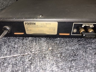 Fostex Compressor Limiter Model 3070 Good | eBay
