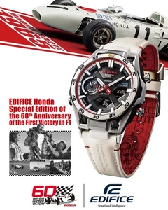 Casio Edifice × Honda Watch 60th Limited Model ECB-2300HR-1AJR White w/Box NEW