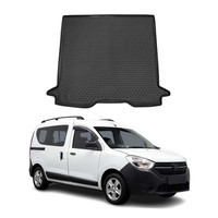 Kofferraummatte Kofferraumwanne FüR Dacia Dokker 2015-2021 Gummi TPE Schwarz