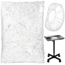 Goaste 200 PCS Disposable Tattoo Tray Cover, Transparent Tattoo Arm Rest Covers,