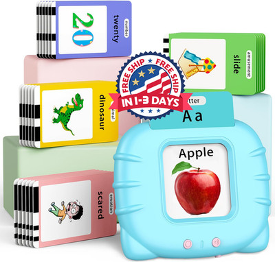 Tarjetas didácticas parlantes con 520 palabras visuales del alfabeto