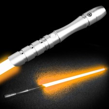 YDD Star wars Lightsaber Sword Fx Heavy Dueling Force Jedi Cosplay Orange Light