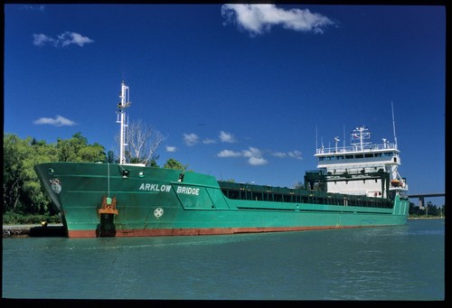 2 Original Ship Slides - 1996-built cargo ship - ARKLOW BRIDGE - August 2002