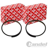 2X Febi ABS-RINGE Hinten Passend FüR Mercedes C-KLASSE CLS E-KLASSE GLK-KLASSE S
