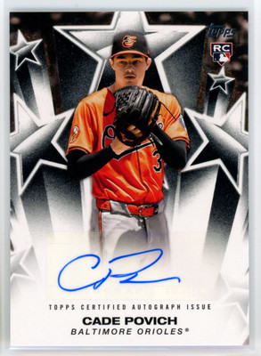 2025 Topps Baseball Stars Autograph Cade Povich RC Auto Baltimore