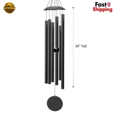 38" Large Wind Chimes with Deep Tone Sound, Coolest Metal Windchimes Outdoors...