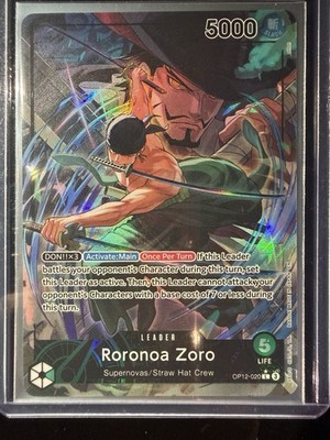 Roronoa Zoro OP12 020 Alt Art Leader One Piece TCG Englisch