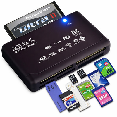 Speicherkartenleser All in One USB Adapter SD SDHC Mini Micro M2 MMC XD CF MS UK
