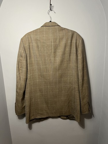 Vintage Oscar de la Renta Jacket Mens 38R 100% Wool Sport Coat Blazer Button - Picture 5 of 10