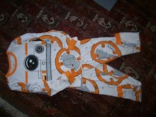 Disney Store STAR WARS 2-piece Pajamas Adult Mens Small BB-8 Droid Inseam 27"