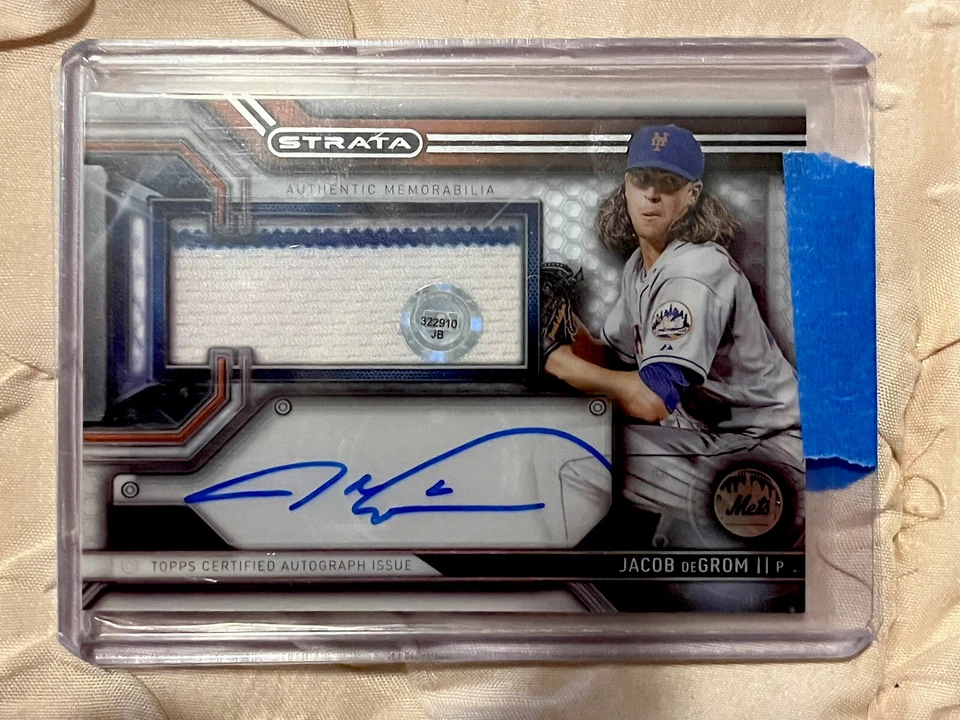 2016 Topps Strata Jacob DeGrom Autograph & Memorabilia Lot!!! - Image 2 of 4