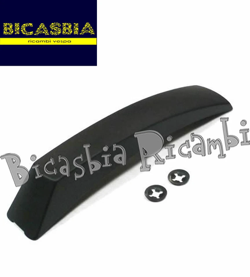 2408 - CRESTA PARAFANGO ALLUMINIO NERO NERA VESPA PX 125 150 200 - PX ARCOBALENO
