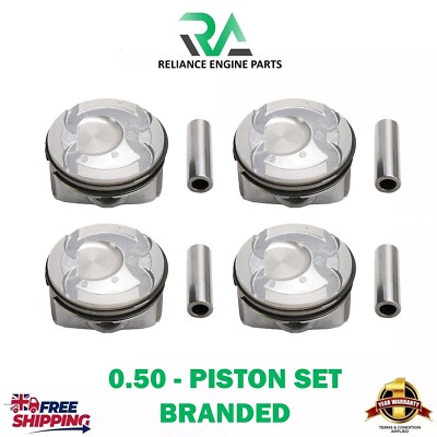 KIA XCEED SPORTAGE CARENS SELTOS SOUL 1.6 PETROL G4FJ G4FD PISTONS X4 SET 0.50MM