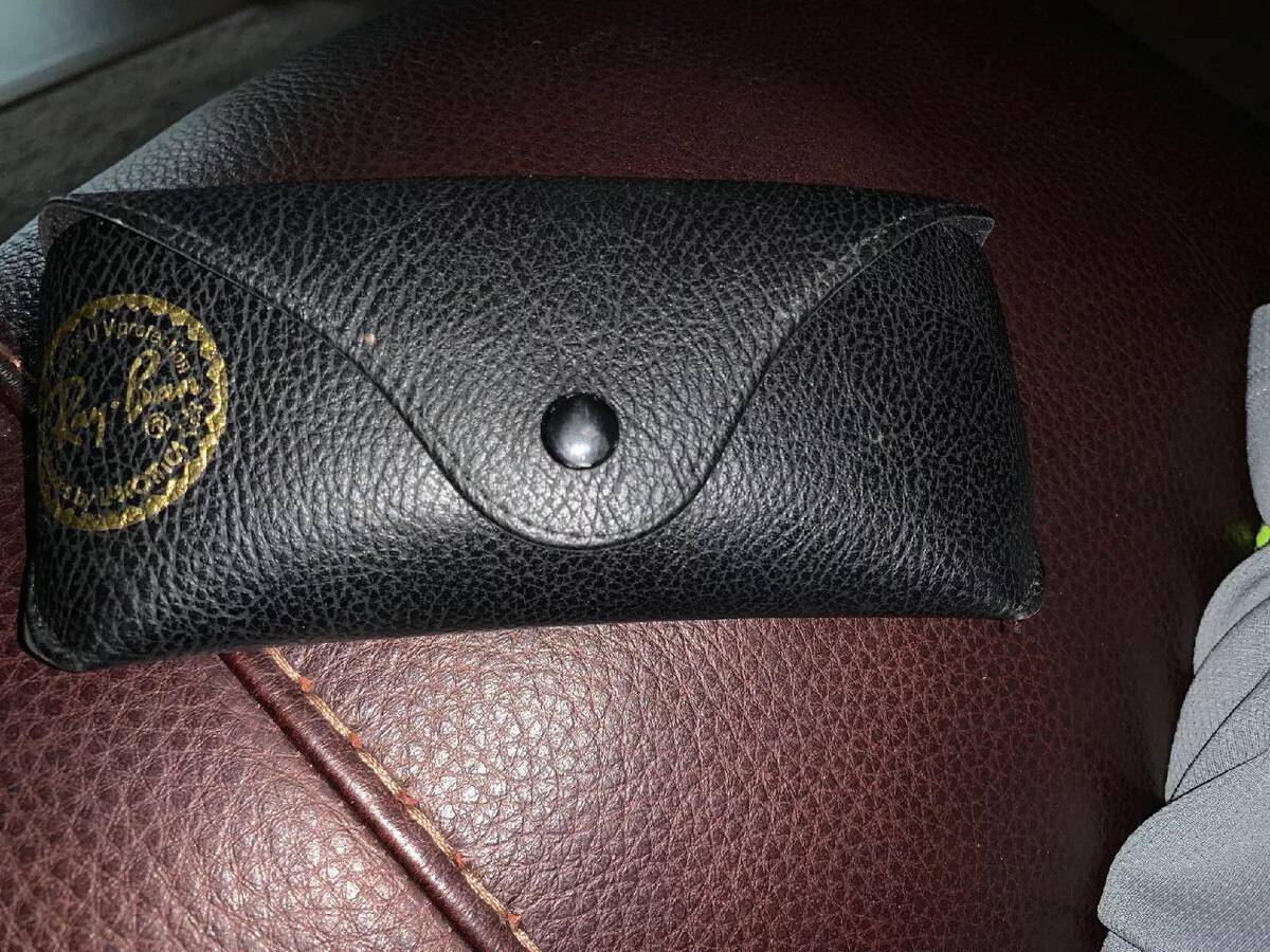 RAY-BAN Leather Case Black Rayban Sunglasses Case Only Portable PU Leather Glasses Case  main image 3