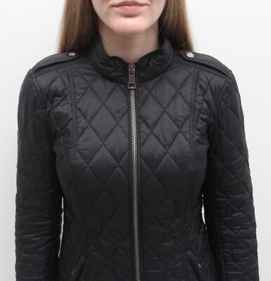 BURBERRY BRIT モッズコート ノバチェック ブラック 黒 レディース Women's BURBERRY BRIT Quilted Jacket Nova Check Lined Black