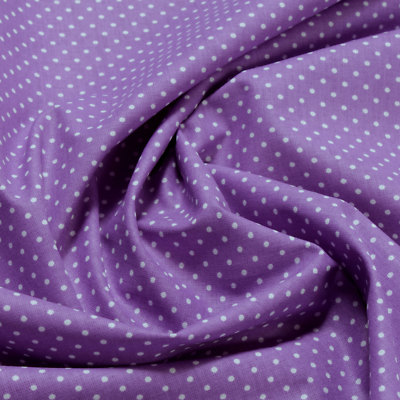 Lila Jersey Stoff Gepunktet Stoff Baumwolle Punkte Ganz Klein Lila