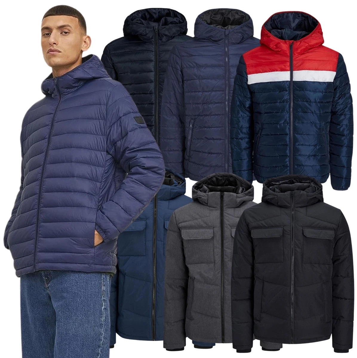 Jack & jones originals long cheap length puffer parka