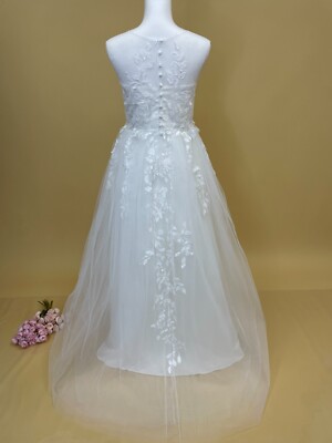 Bridal Ball Gown Princess Wedding Birthday Holy Communion Snowflake Formal Dress | eBay Bridal Ball Gown Princess Wedding Birthday Holy Communion Snowflake Formal Dress | eBay