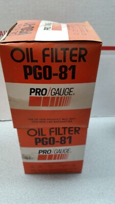 2 PRO-GAUGE PGO-81 OIL FILTERS , NIB