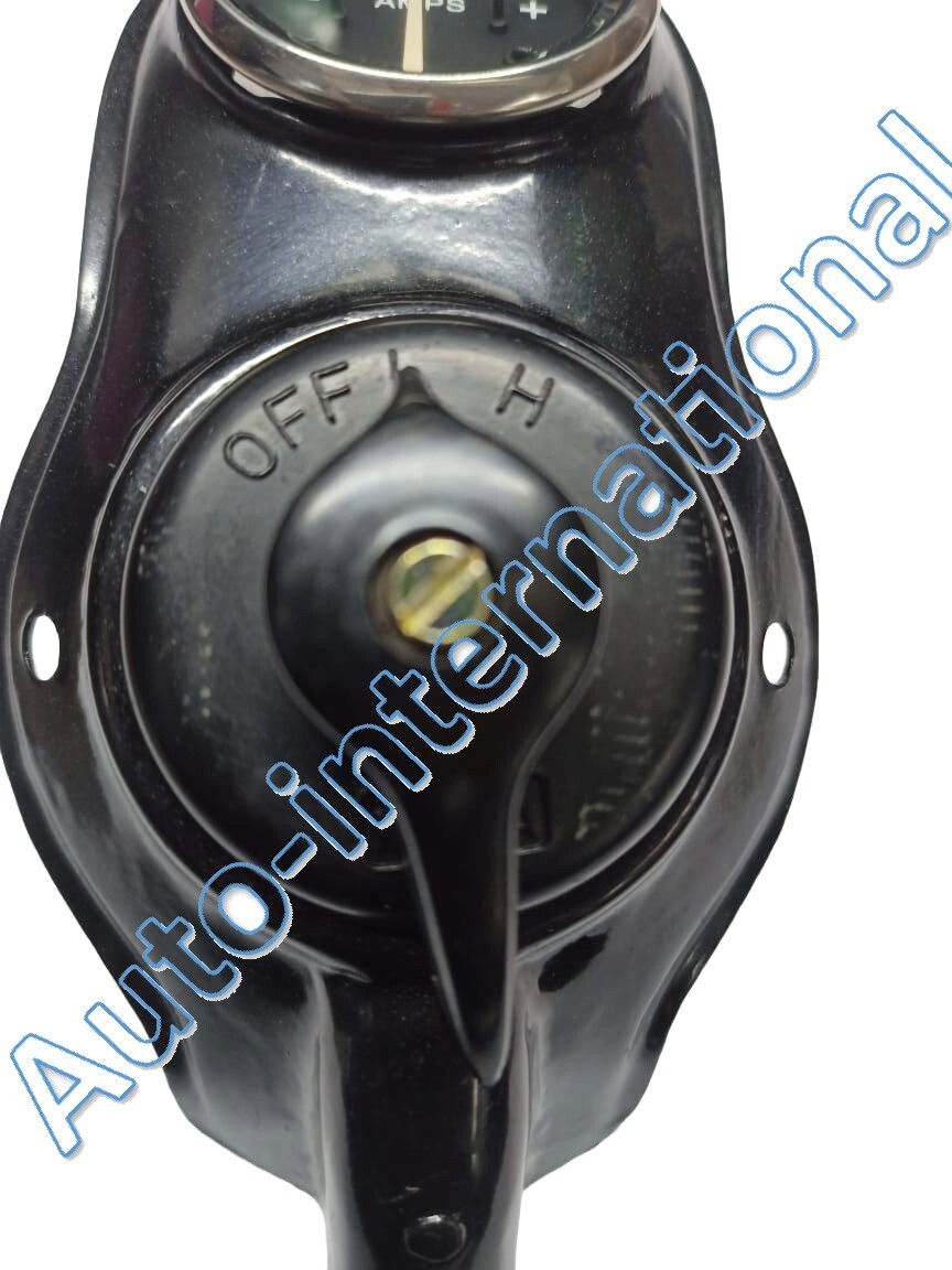 Lucas Style Headlamp Panel +Ammeter 6-0-6 + Switch with brass knob | UK