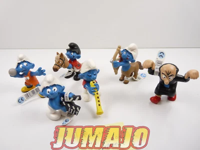 FIG110 lot de 6 figurines PVC Schleich Schtroumpf puffi schlump smurf GARGAMEL Z
