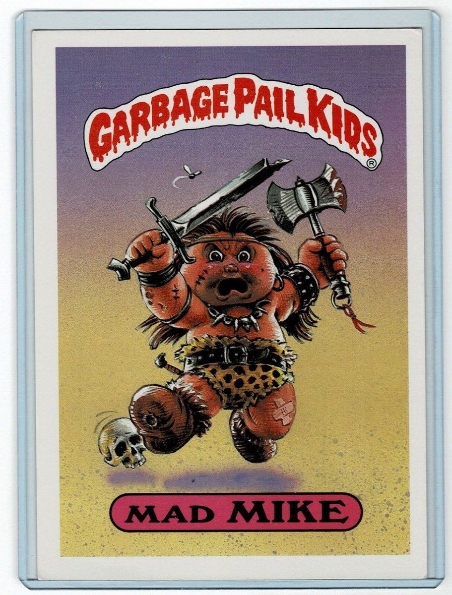 1986 Topps Garbage Pail Kids MAD MIKE GIANT Card GPK 1st Series 1 RARE 5x7 1986 Topps Garbage Pail Kids MAD MIKE GIANT Card GPK 1st Series 1 RARE 5x7