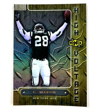 Curtis Martin 20000 Upper Deck Ionix High Voltage Insert #9 NFL New York Jets