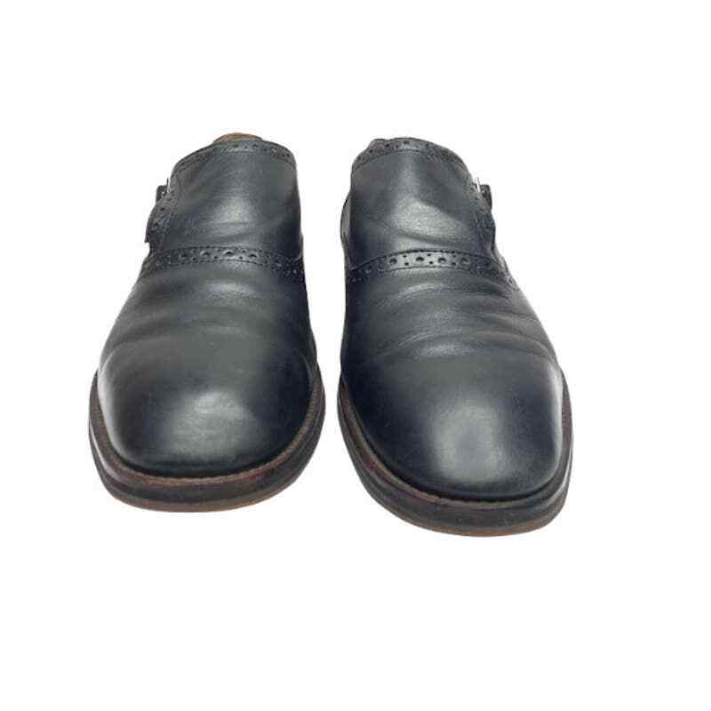 Johnston Murphy Black Leather Monk Strap Mens Oxford Dress  display picture 1