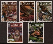 GIBRALTAR SG1220/4 2007 PREHISTRIC WILDLIFE MNH