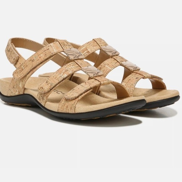 APL Vionic sandali donna Paros in pelle con cinturino scarpe basse slide taglia 10