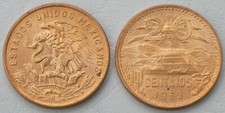 Mexiko / Mexico 20 Centavos Kursmünze 1963 Teotihuacan KM# 440 unz.
