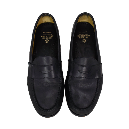 matte black loafers