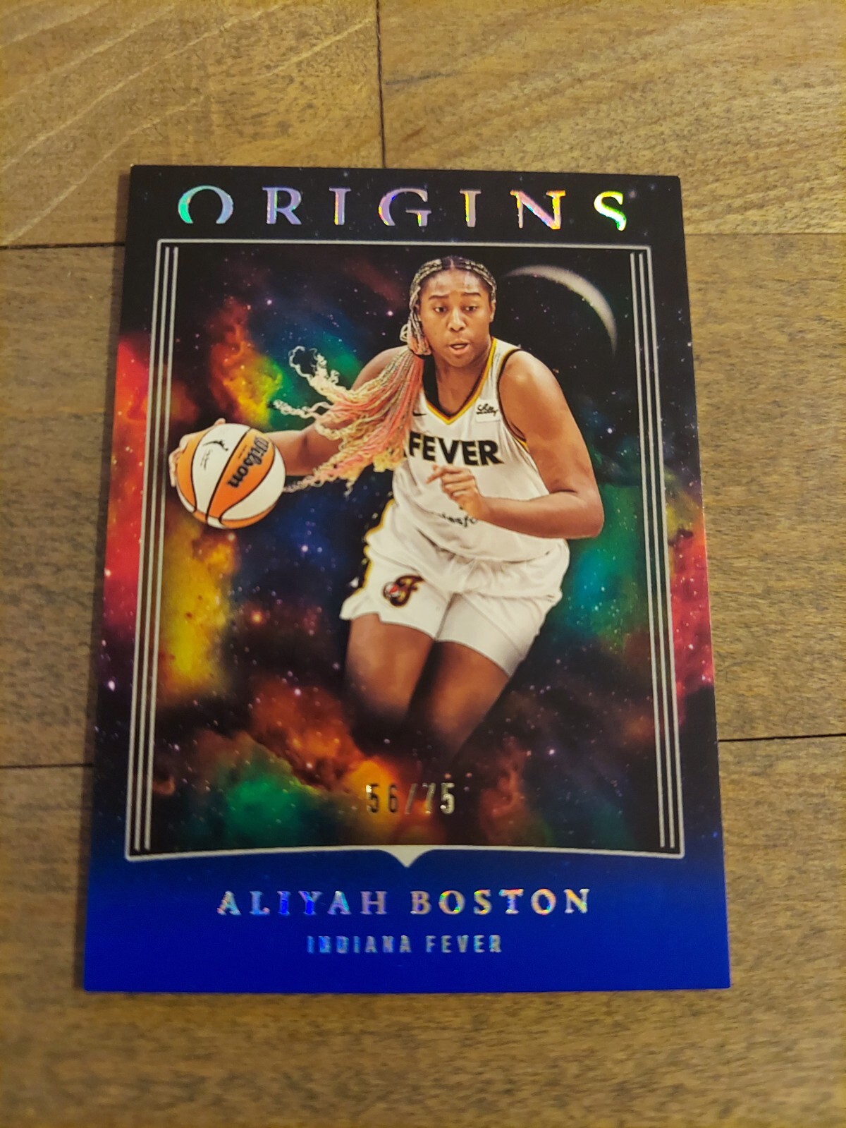 2024 Panini Origins WNBA Blue #83 Aliyah Boston #'d/75 - Indiana Fever