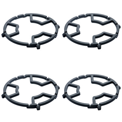 Milk Pot Holder 8 Slots Cast Iron Wok Support Ring with Box Gas Cooktop Pot Rack
