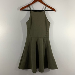 h&m olive dress