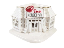 Lenox Mistletoe Park Series Diner Village treasures Lit Building Figurine New