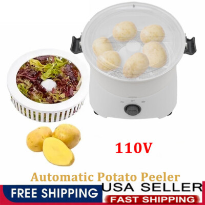 Automatic Electric Potato Peeler Easy Wash Auto Potatoes Peeling Kitchen Machine