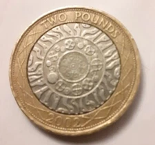 2002 FREE,2 POUND TECHNOLOGY, GREAT LOOKING COIN MUST HAVE FOR THE COLLECTOR 👇 