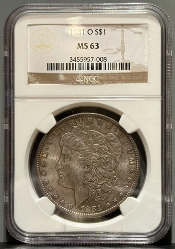 1881-O Morgan Dollar NGC Certified MS63