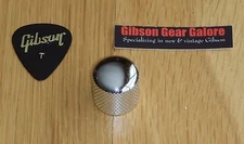 Gibson Les Paul Knob Single Future Metal Chrome Guitar Parts Custom SG Project T