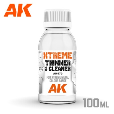 AK Interactive: XTREME CLEANER & THINNER for Xtreme Metal - 100ml - AK470