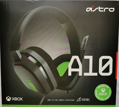 Logitech Astro A10 Verkabelt Gaming Headset Mikrofon Grün-Schwarz OVP