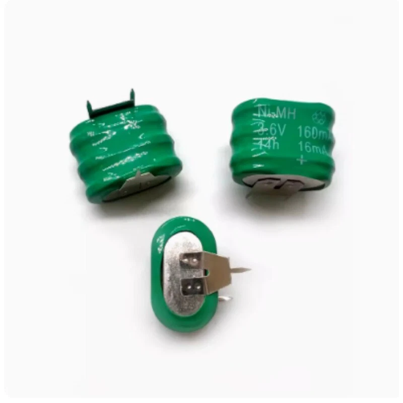2PCS 3.6V Rechargeable 160MAH Battery Ni-MH With 2 Pins/Tabs For PLC Data Backup - Image 3 of 4