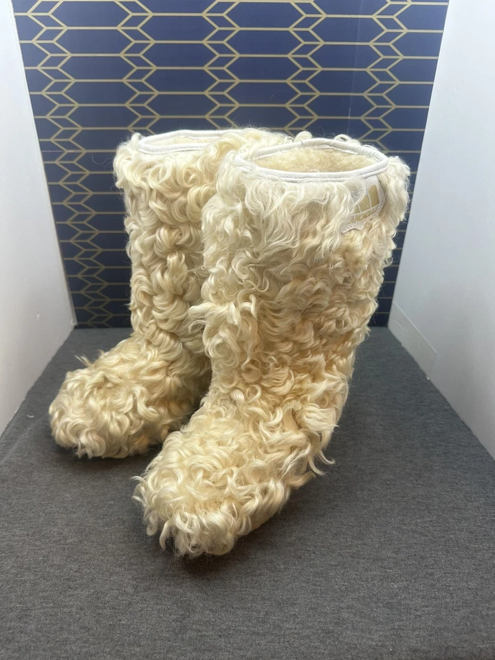 LA MONDIALE Italia - "Las botas de piel" - Con papeleo EE. UU. 7 Textura rizada única en su clase Foto 2 de 4